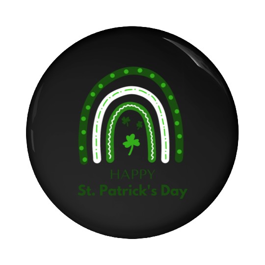 Happy St. Patrick's Day Rainbow Pin Buttons