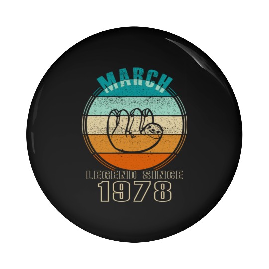 1978 Im März Vintage Pin Buttons