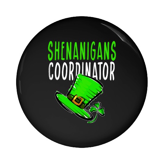 Shenanigans Coordinator Gnomes Green Proud Pin Buttons