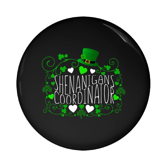 Shenanigans Coordinator St PDay Gnomes Green Proud Pin Buttons