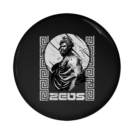 Zeus God Of Thunder Mythology Greek Gods Pin Buttons