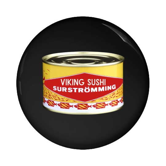 Viking Sushi, Swedish Food Pin Buttons
