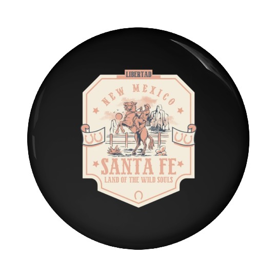 santa fe new mexico wild west town Pin Buttons