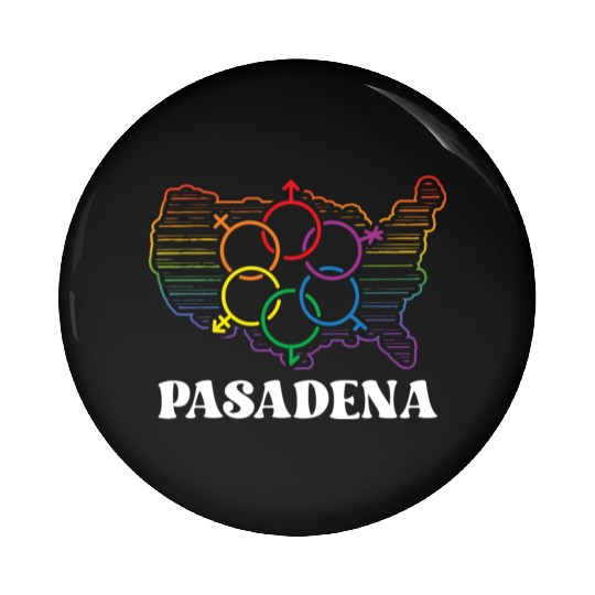 Pasadena Pride Month Pride Flag LGBT Community LGB Pin Buttons