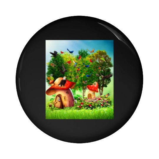 paradise forest Pin Buttons