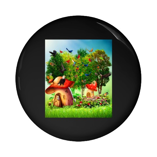 paradise forest Pin Buttons