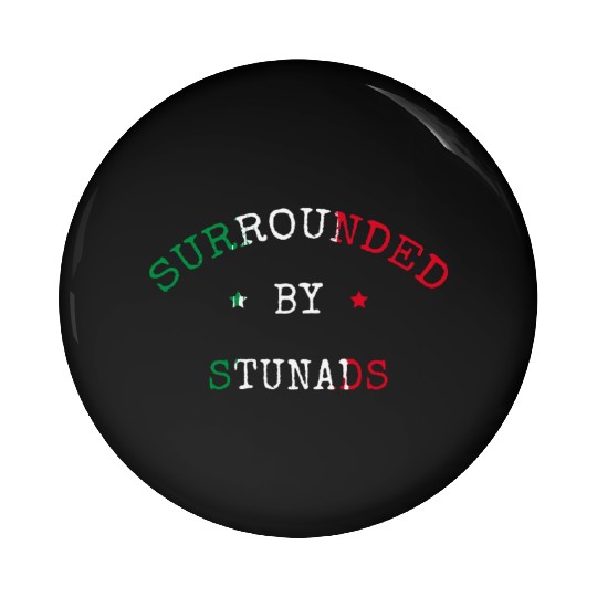 Surrounded By Stunads Italian Pride Italy Flag Pin Buttons
