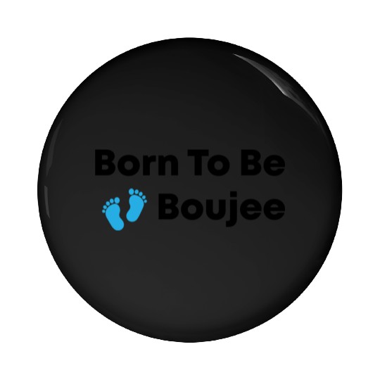 Born To Be Boujee Kids Peach Raglan Pin Buttons