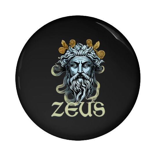 Greek God Zeus Greece Ancient Mythology Pin Buttons