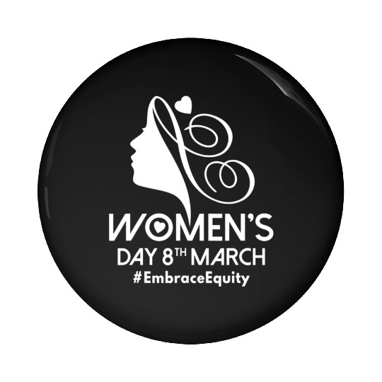 International Women's Day 8 March IWD Embrace Pin Buttons