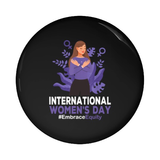 International Women's Day 2023 8 March IWD Embrace Pin Buttons