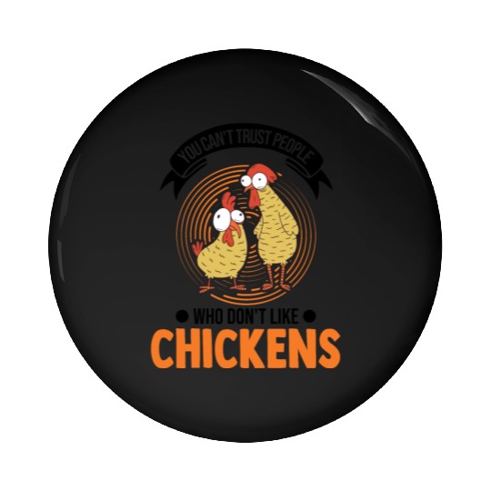 Chickens Chicken Farm Farmer Pin Buttons