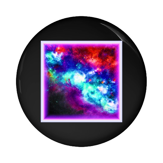 Nebula Stars Digital Art Design. Buy Now Pin Buttons