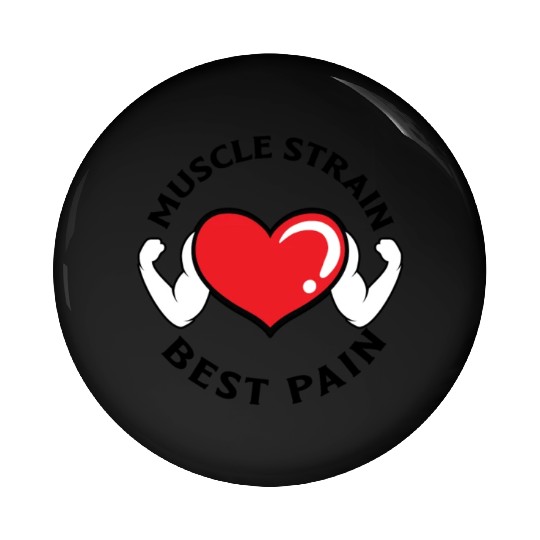 Muscle Strain Fitness Gym Pain Bodybuilding Pin Buttons