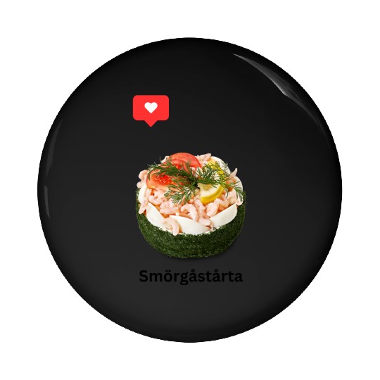 Swedish Sandwich Cake Pin Buttons