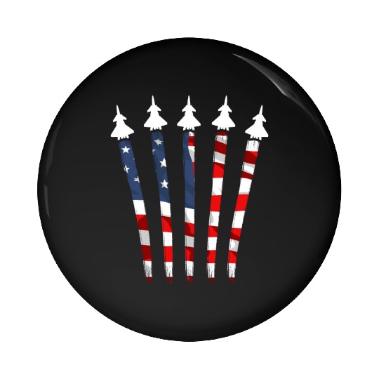 Patriotic America USA Flag 4th Of July American Pin Buttons