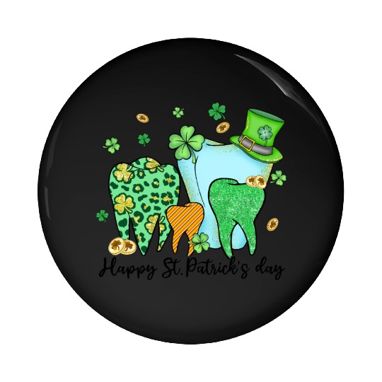 Happy Nurse Patricks Day Pin Buttons
