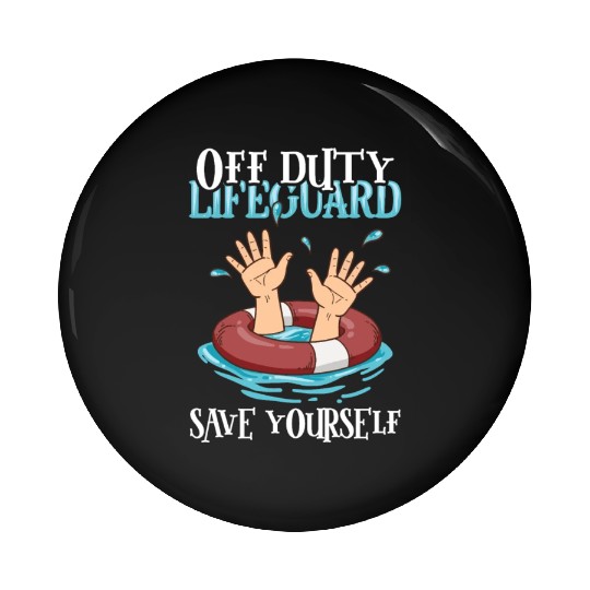 Swimmer Scuba Diving Lifeguard Water Sport Pin Buttons