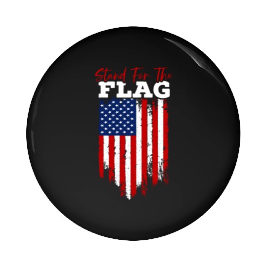 Stand For The Flag Veteran USA Flag Memorial Day Pin Buttons