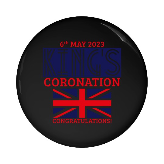 King’s Coronation, 6th May 2023 Congratulations, N Pin Buttons