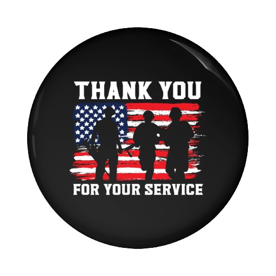 Patriotic Veteran USA Flag American Memorial Day Pin Buttons