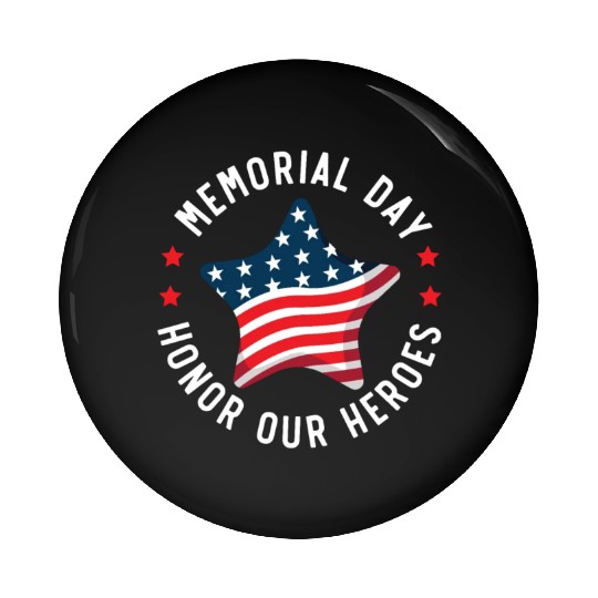 Patriotic Veteran USA Flag American Memorial Day Pin Buttons