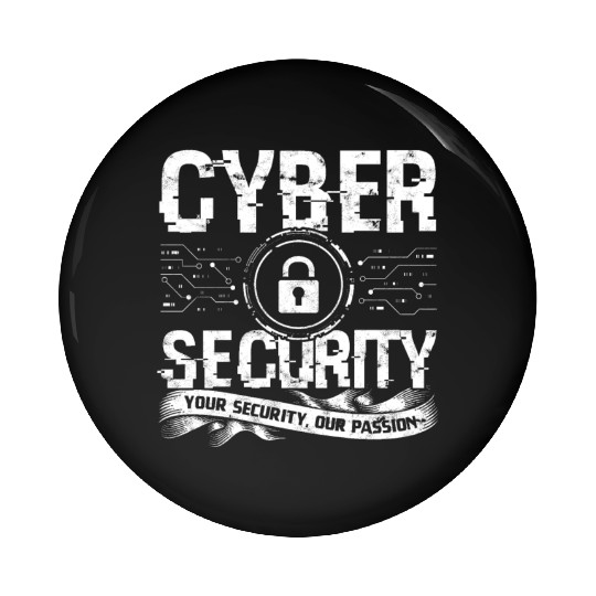 Cyber Security Cyber Hacker Analyst Programmer Pin Buttons