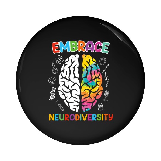 Autism Embrace Neurodiversity Autistics Pin Buttons