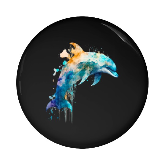 Dolphin Pin Buttons