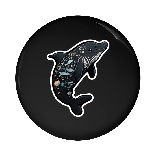 Dolphin Pin Buttons