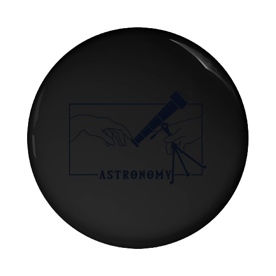Michelangelo Creation of Adam Astronomy Pin Buttons