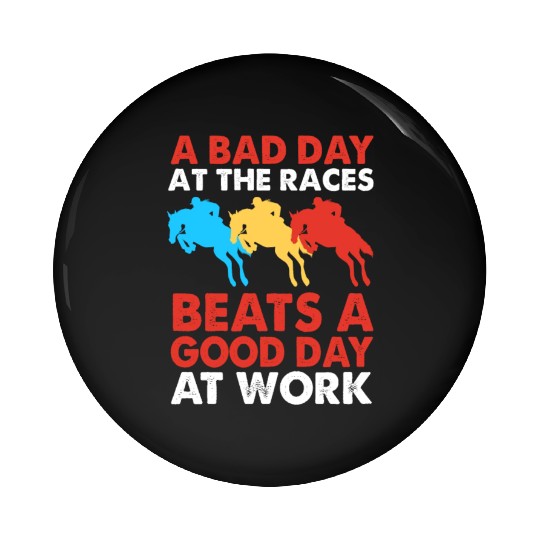 Funny Equestrian Horse Riding Show Jumping Pin Buttons
