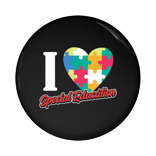 I Love Special Education Sped Teacher Awareness Pin Buttons