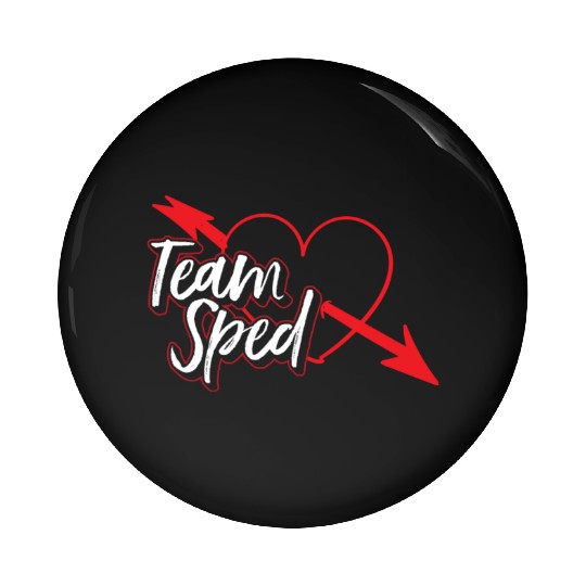 Team Sped Teacher Awareness Special Education Pin Buttons