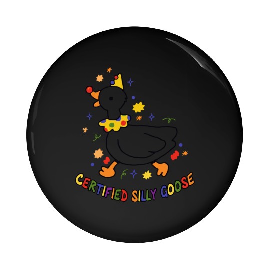 Certified Silly Goose Lover Farmer Pin Buttons