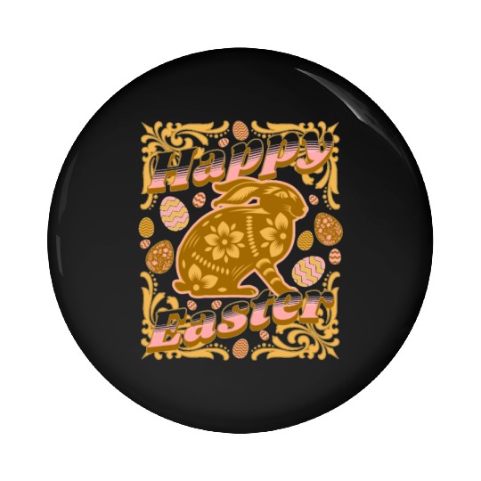 Happy Easter Pin Buttons
