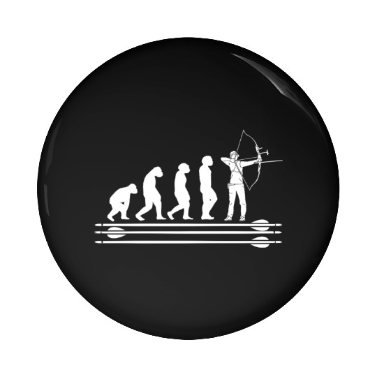 Archer Arrow and bow sports Evolution Archery Pin Buttons