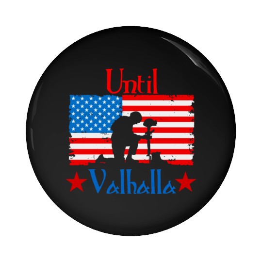 Until Valhalla - Us Flag Pin Buttons