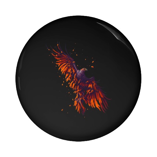 Hawk flying Pin Buttons