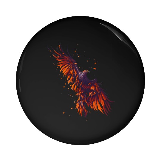 Hawk flying Pin Buttons