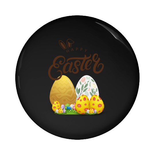 Happy easter sayings egg bunny Pin Buttons