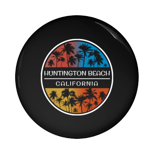 Huntington Beach California Stylish Vacation Pin Buttons