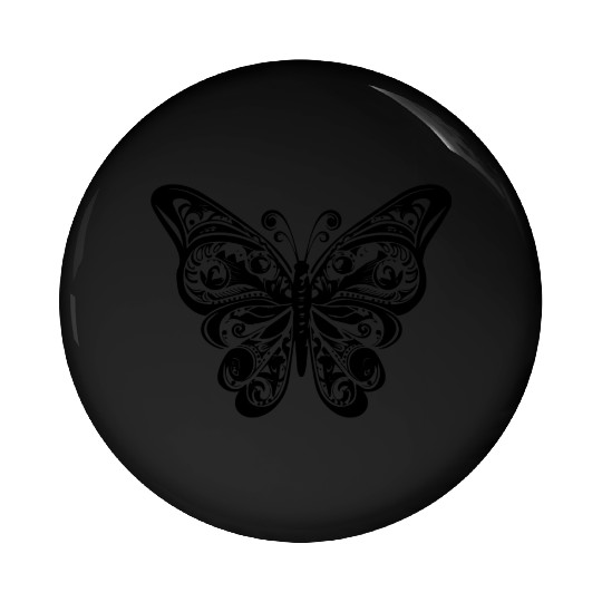 Elegant Vintage Butterfly Tattoo Style Pin Buttons