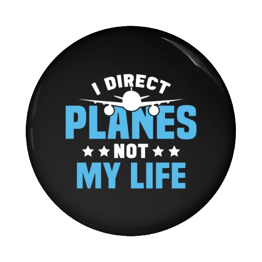 Air Traffic Controller ATC Flight Control Aircraft Pin Buttons