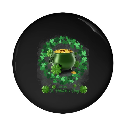 Irish Shamrock St Patrick's Day Cool Pin Buttons