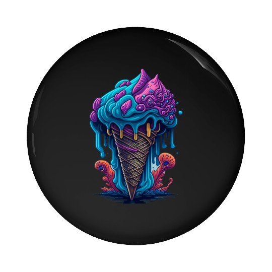 ice cream Pin Buttons