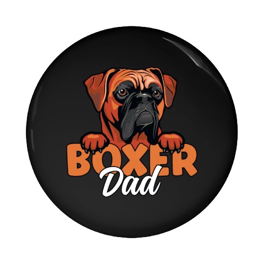 Boxer Dad Dog Lover Boxer Dog Father Boxer Dog Pin Buttons