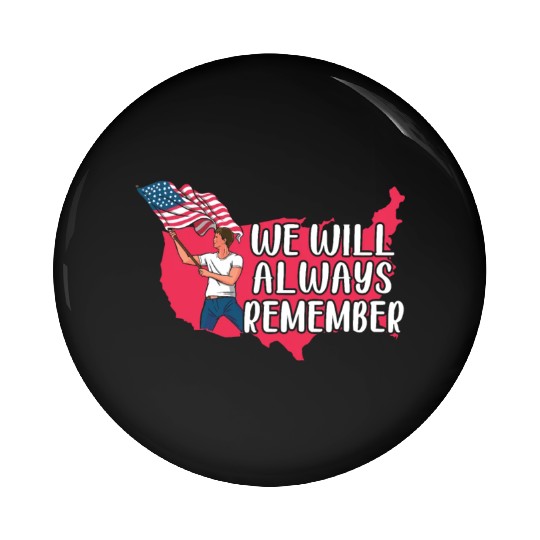 Patriotic America USA Flag 4th Of July American Pin Buttons