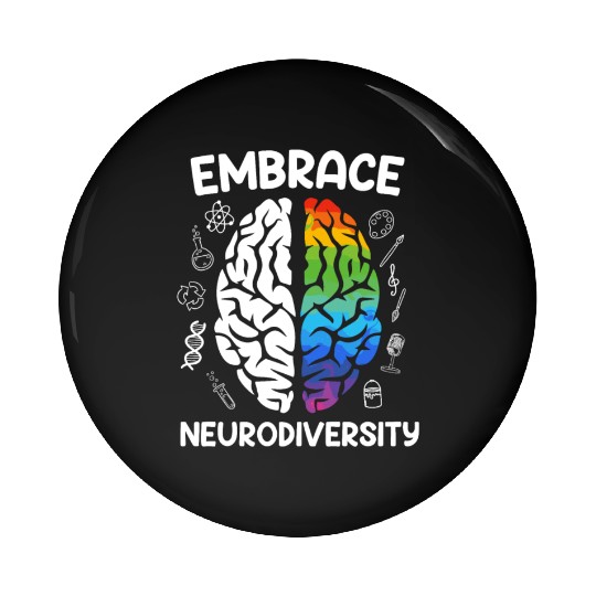 Autism Embrace Neurodiversity Autistics Pin Buttons