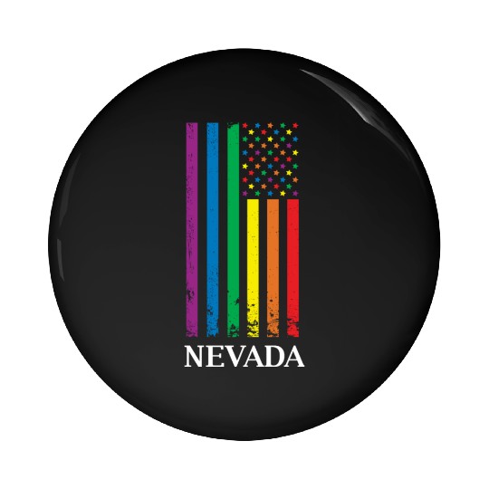 Nevada Pride Month Pride Flag LGBT Community LGBTQ Pin Buttons